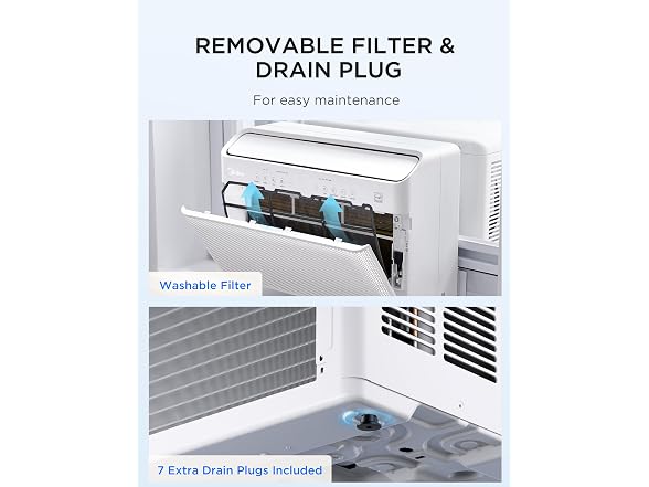 Midea 12000 BTU U-Shaped Smart Window AC 550 Sq Ft