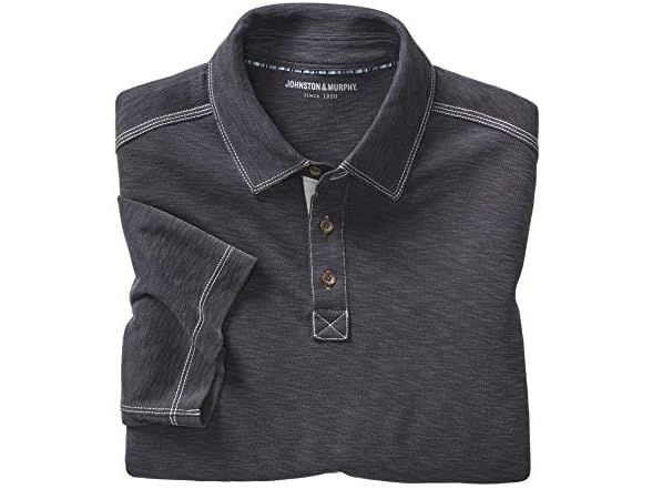 Johnston & Murphy Men (M) Slub Polo