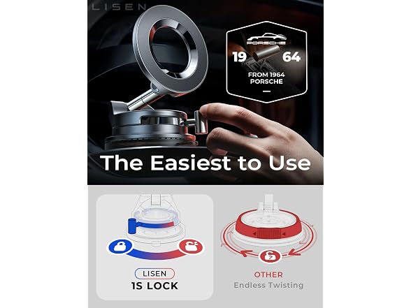 LISEN vacuum car mount holder