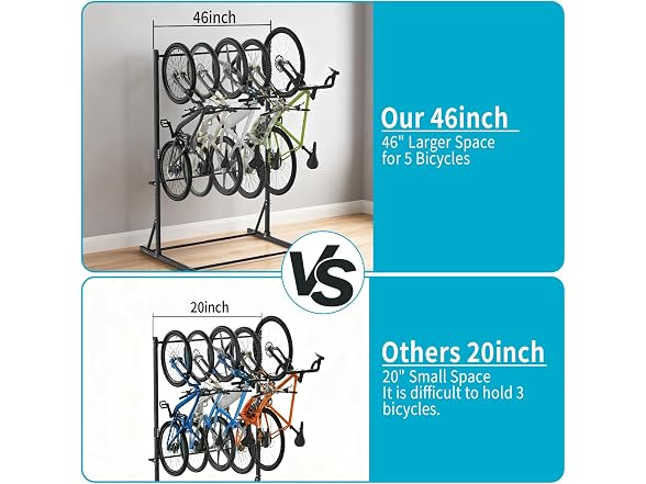 Dollate Freestanding Bike Rack for Garage