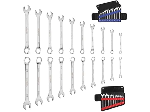 WORKPRO 20-piece Combination Wrench Set Blue