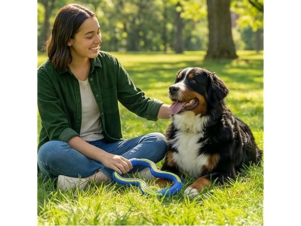 Outward Hound FlyFetch Tug Dog Toy, Durable Rubber