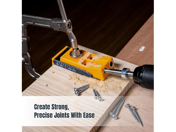POWERTEC POWERTEC 72496 Twin Pocket Hole Jig Kit