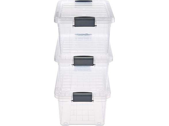 Simplify 3 Piece 3.2LT Clear Storage Container Set