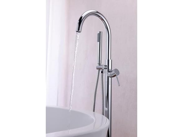 ANZZI Coral Series 2 Handle Floor Mount Freestandi