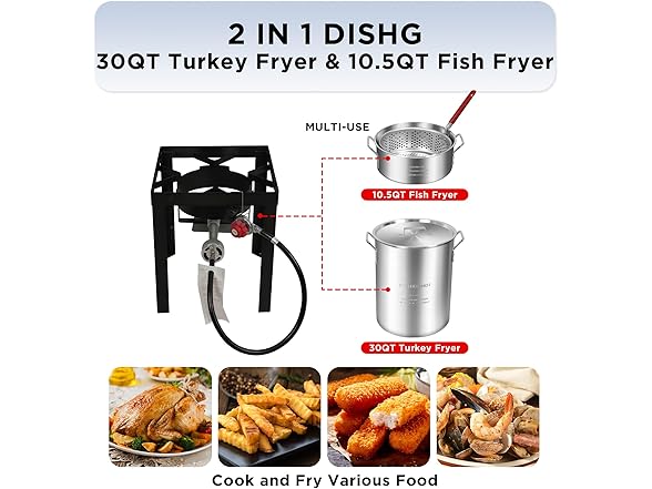 Red Mountain Valley Propane Turkey Deep Fryer Set