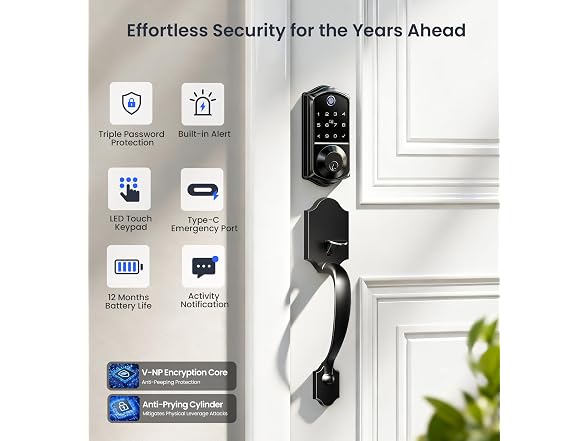 Veise VE017-H 8-in-1 Smart Door Lock