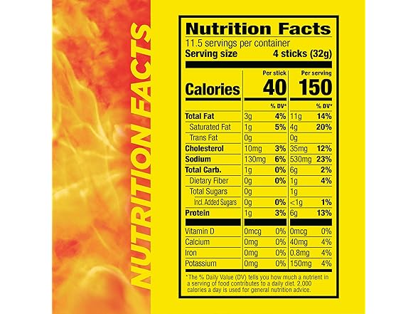 46CT Slim Jim Smoked Meat Sticks, Original Flavor