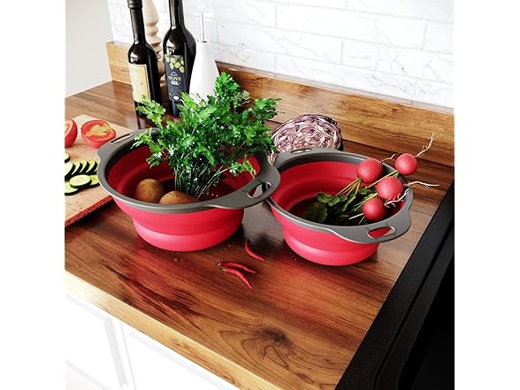 WeTest Collapsible Colander with Handles
