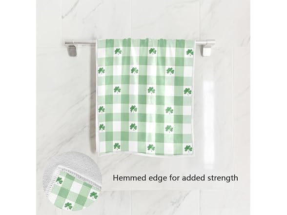 senya St. Patrick's Day Hand Towels, Green