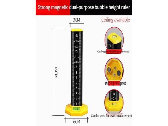 Generic CON-57 4Pcs Ceiling and Floor Tile Ruler