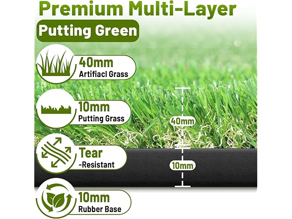 Bearwill Golf Putting Green,5ft x 10ft - Gallery 2