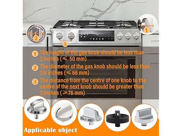 TWQA Stove Knob Safety Covers