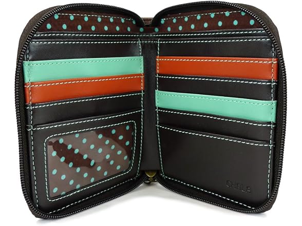 Chala Women (5"W x 0.5"D x 5.5"H) Zip Wallet