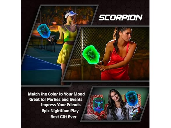 SCORPION Pioneer Pickleball Paddles LED