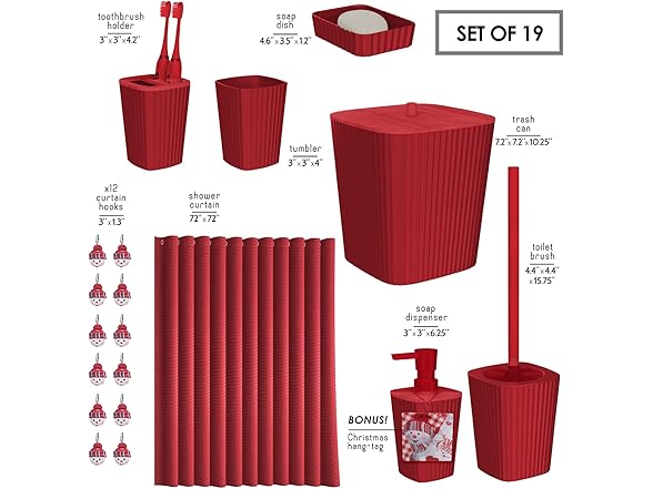 Clara Clark Bathroom Accessories Set