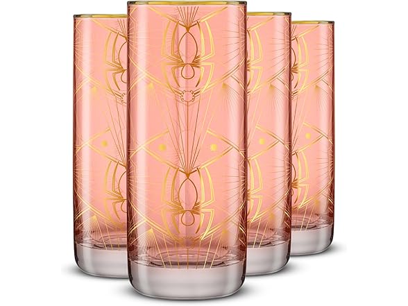 JoyJolt Marvel Spider-Man Legacy Tall Drinking Glasses, 13oz 