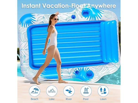 JIANYHW Inflatable Tanning Pool Float