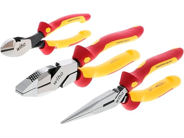 Wiha 32968 3pc Insulated Pliers and Cutters Set