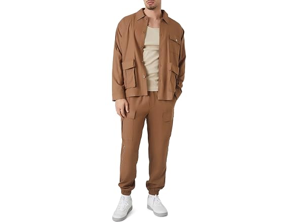 Forever 21 (L) Long-Sleeve Cargo Shacket