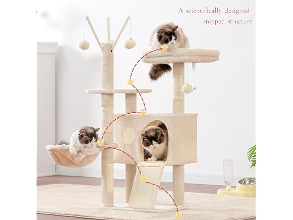 Hey-brother Cat Tree Tower, Scratching Posts