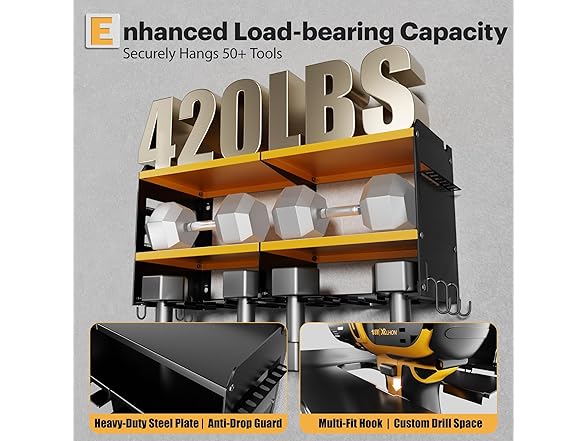 Power Tool Organizer Charging Station