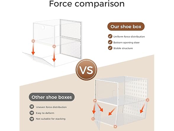 PINKPUM 15 Pack X-Large Shoe Storage Box