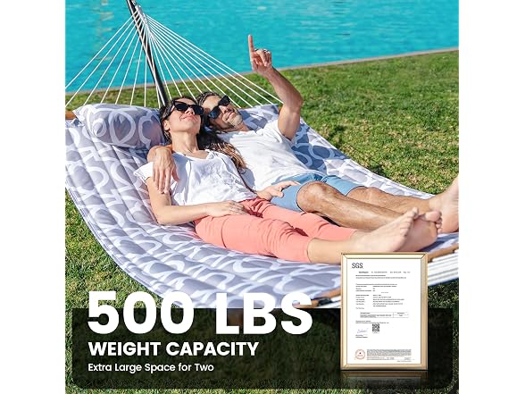 ANAGOO Double Hammock with Stand, Heavy Duty