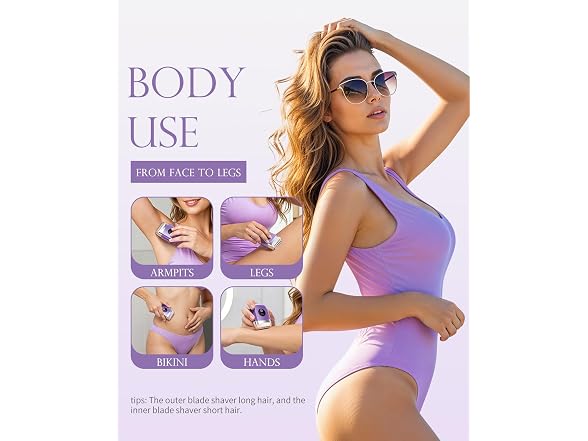 WEQOEE Cordless Electric Razors for Women