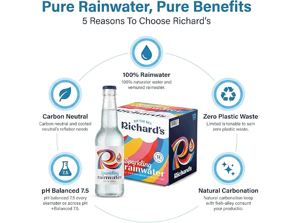 Richards Rainwater Water Sparkling 144