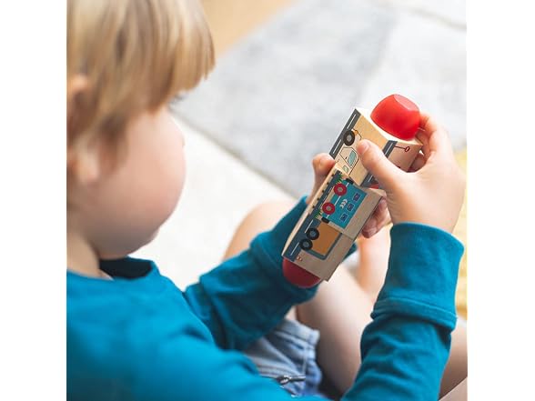 Bigjigs Toys Wooden Vehicle Twist Blocks
