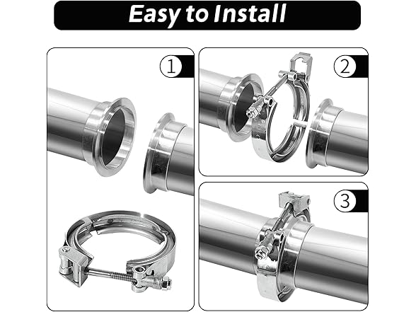 PALOZO 3.25 Inch Quick Release V Band Clamp