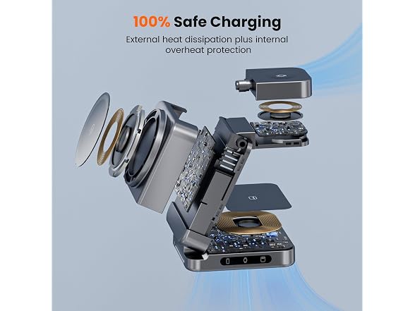 FREEFISH 3 in 1 Wireless Charging Station