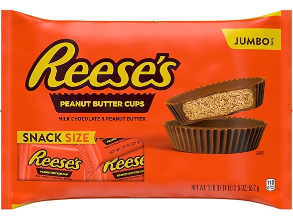 Reeses Milk Choc PB Cups Jumbo Bag 19.5oz