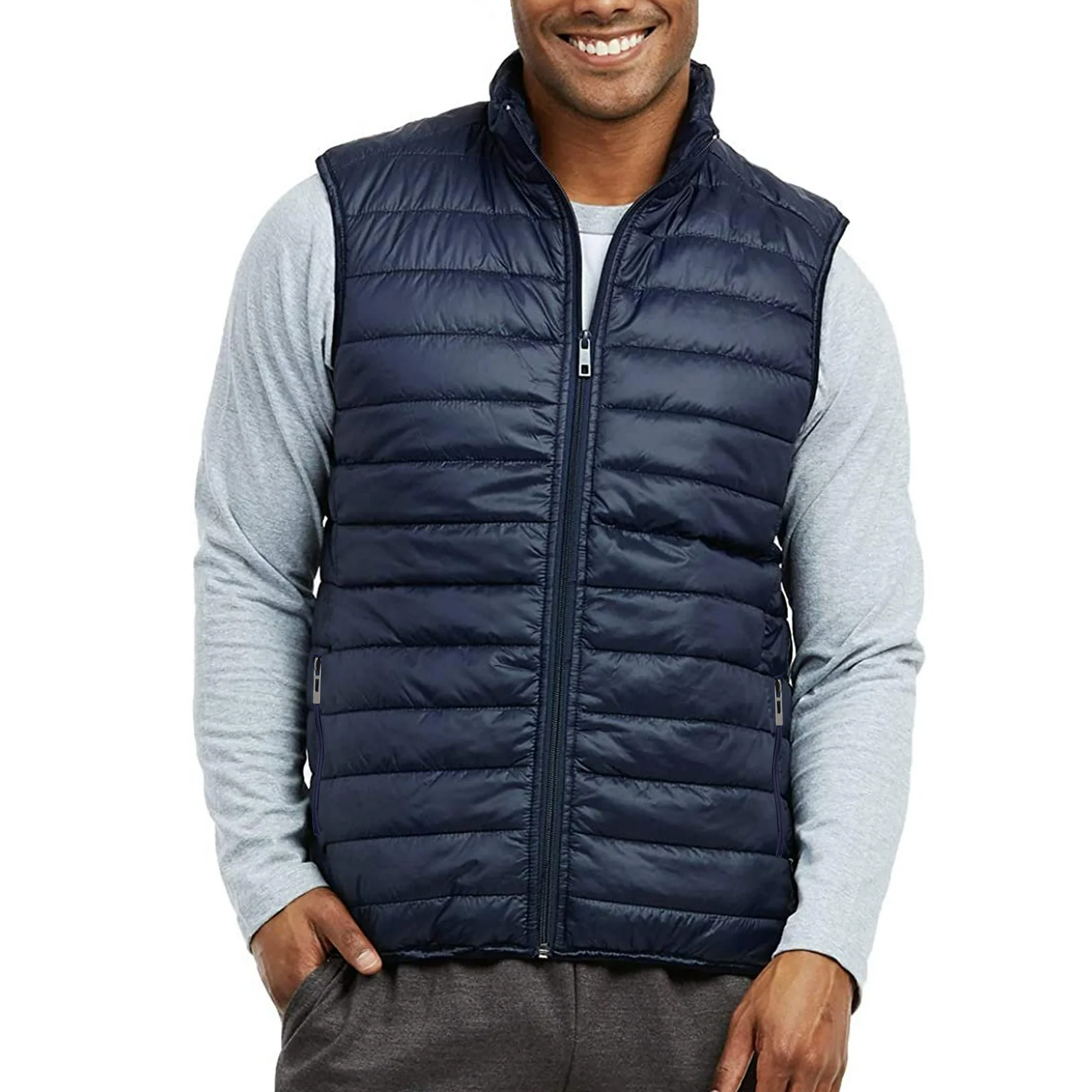 Mens Packable Midweight Puffer Vest (XS-2XL) - Gallery 17