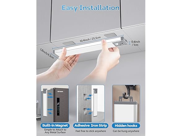 (2 Pack) HIBOITEC Under Cabinet Lighting