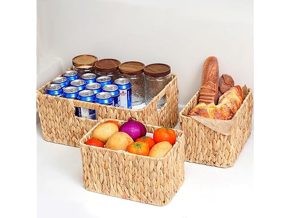 Sukkiri Homu 3-Pack Wicker Baskets Set
