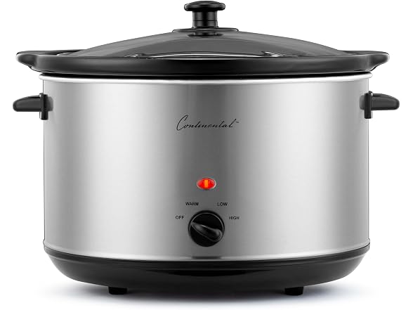 Continental Electric 6 Qt. Oval Slow Cooker