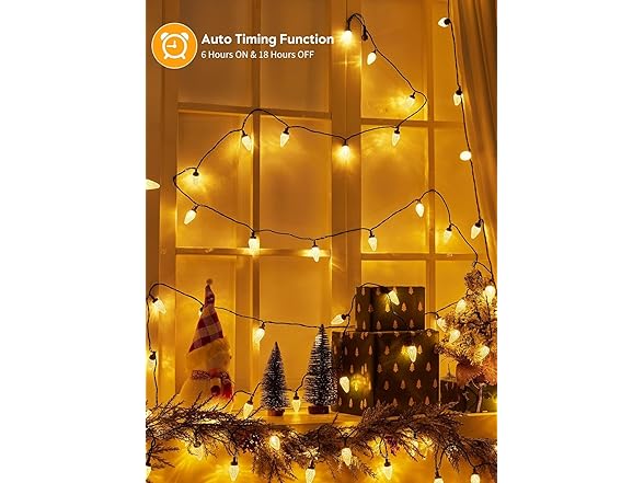 Brightown C9 LED Christmas Lights Outdoor, 81 Feet 100 LED