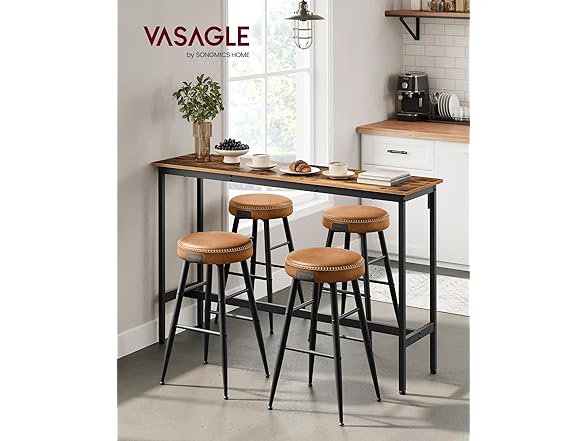 VASAGLE Bar Height Narrow Dining Table