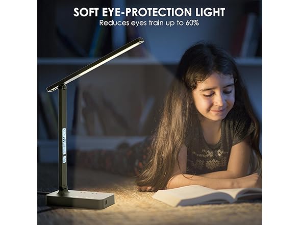 Desk Lamp With Usb Charging Port: Led