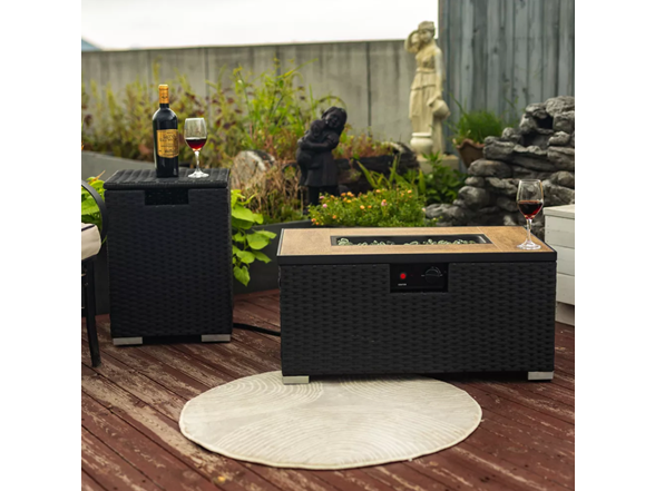 CKH Nathan 50k BTU Rattan Fire Table