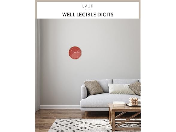 LUUK LIFESTYLE Modern Wall Clock