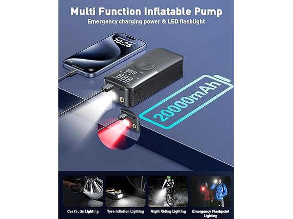 Portable Tire Inflator Air Pump