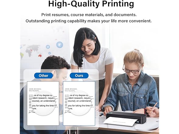 Gloryang Inkless Portable Printer