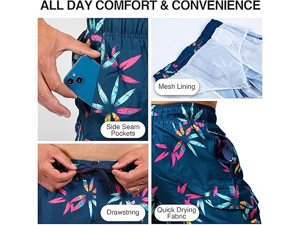 Kanu Surf Men Wade Swim Trunks Quick-dry Shorts