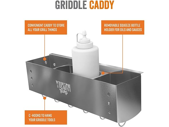 Yukon Glory Stainless Steel Griddle Caddy