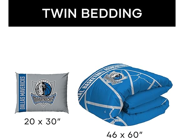 Mavs Twin Comforter & Sham
