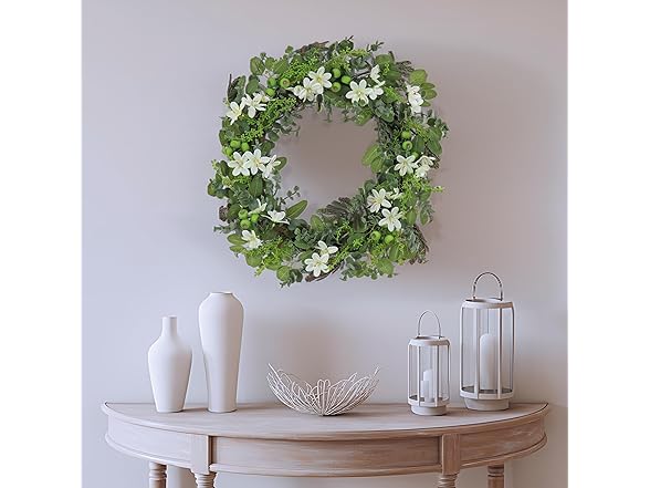 National Tree Company 24" Artificial Spring Wreath with Mixed Florals