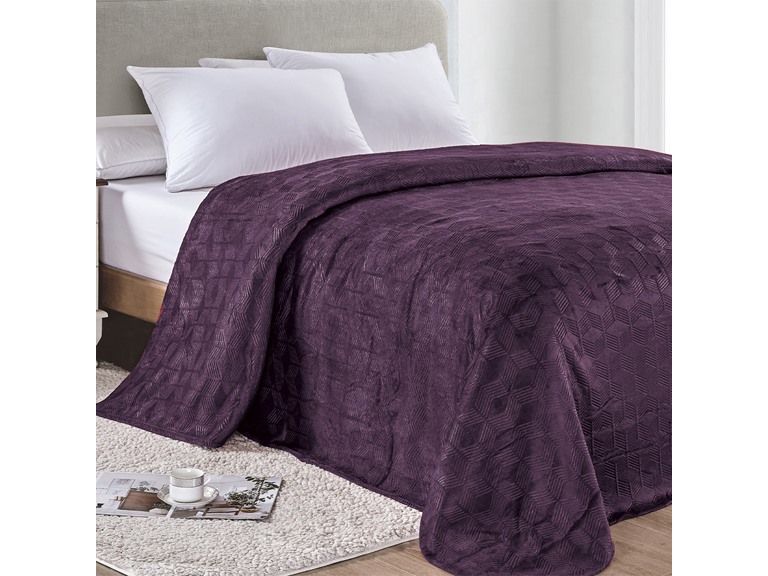 Amrani Embossed Microplush Blanket